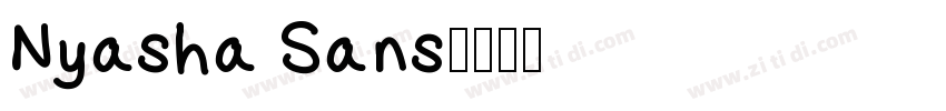 Nyasha Sans字体转换